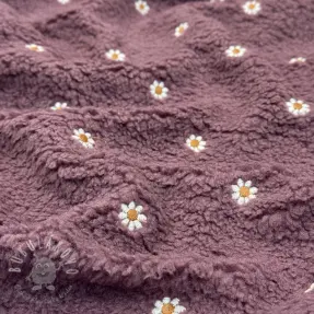 Kabátovina TEDDY EMBROIDERY Mini rosewood