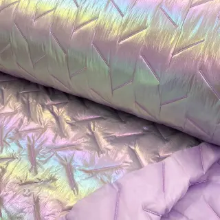 Prešívaná látka Stepped foil light lilac
