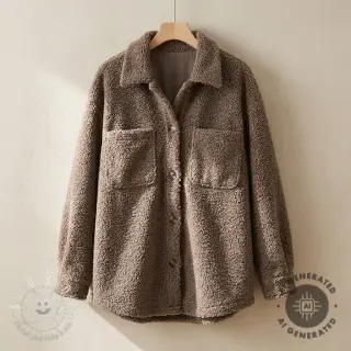 Kabátovina TEDDY taupe