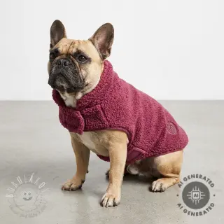 Fleece TEDDY DOUBLE SIDED rouge