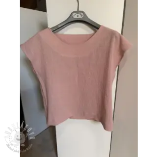 Bavlnená látka SLUB WASHED old rose