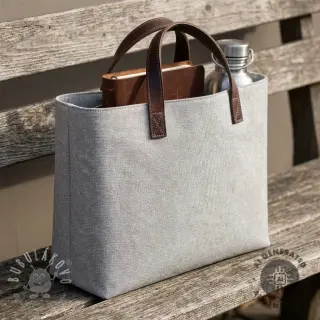 Dekoračná látka COATED Linenlook premium soft grey