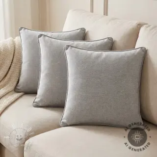 Dekoračná látka COATED Linenlook premium soft grey