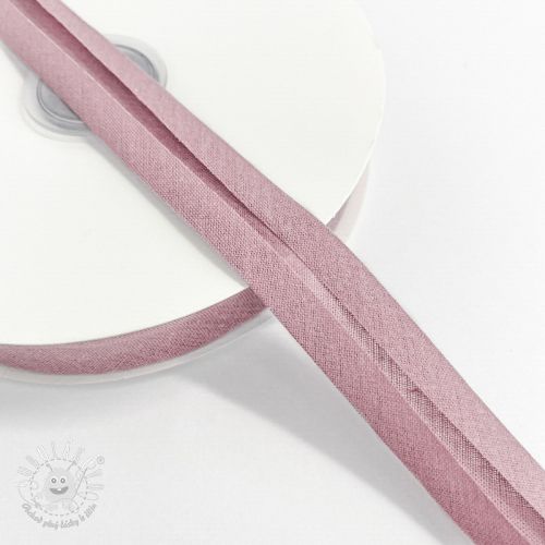 Lemovací prúžok bavlna washed pink Lemovací prúžok bavlna washed pink