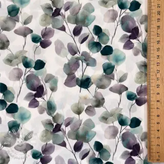 Bavlnená látka Eucalypt white digital print