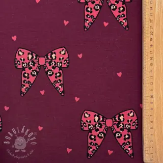 Teplákovina Animal skin bows design B