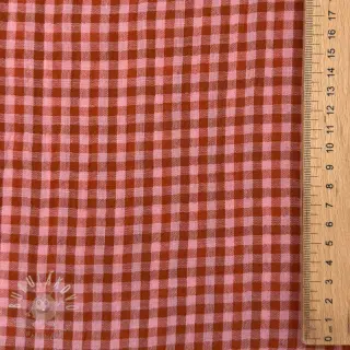 Dvojitá gázovina/mušelín YARN DYED Stripes and checks design H