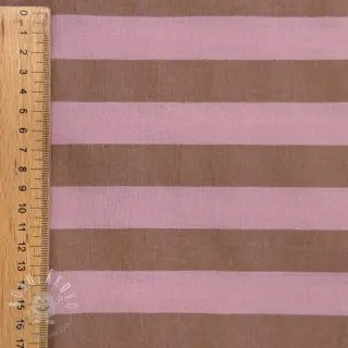 Bavlnená látka YARN DYED NOVA Stripe light pink