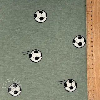 Úplet Soccerballs green melange