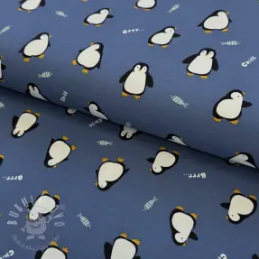 Úplet Penguins blue digital print