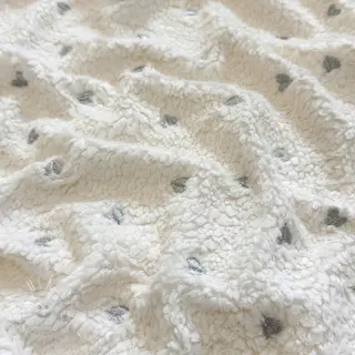 Sherpa SOFT EMBROIDERY Hearts silver