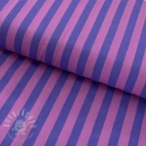 Bavlnená látka YARN DYED BIG Stripes purple