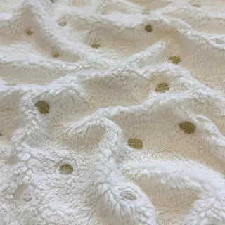 Sherpa SOFT EMBROIDERY Dots gold