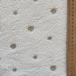 Sherpa SOFT EMBROIDERY Dots gold