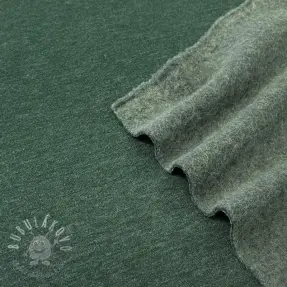 Teplákovina počesaná JOGGING dark green melange