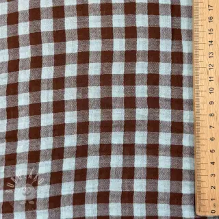 Dvojitá gázovina/mušelín YARN DYED Stripes and checks design E
