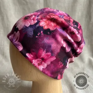 Úplet Flowers Junie pink digital print