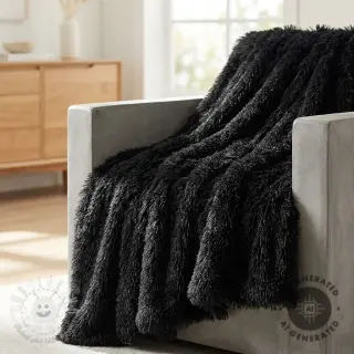 Umelá kožušina Milton black
