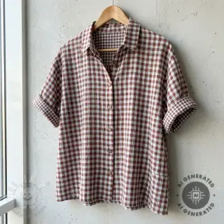 Dvojitá gázovina/mušelín YARN DYED Stripes and checks design E