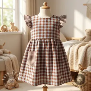 Dvojitá gázovina/mušelín YARN DYED Stripes and checks design E
