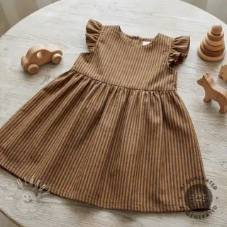 Dvojitá gázovina/mušelín YARN DYED Stripes and checks design C