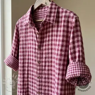 Dvojitá gázovina/mušelín YARN DYED Stripes and checks design F