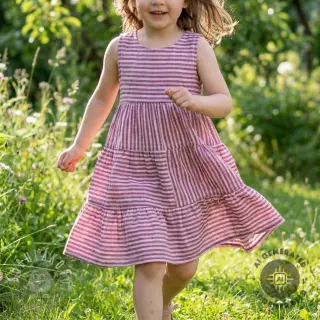 Dvojitá gázovina/mušelín YARN DYED Stripes and checks design B