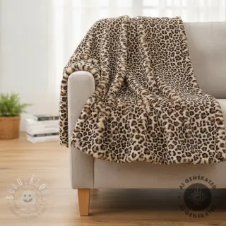 Fleece Animal pattern beige