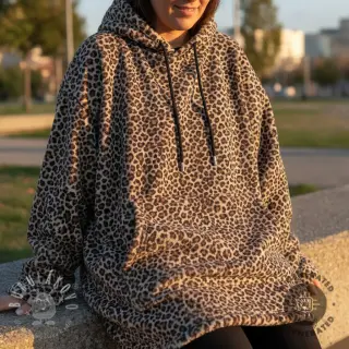 Fleece Animal pattern beige