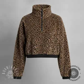 Fleece Animal pattern brown