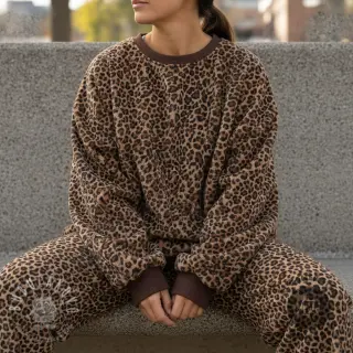 Fleece Animal pattern brown