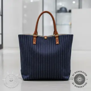 JEANS DENIM JACQUARD Stripes indigo