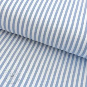Dvojitá gázovina/mušelín YARN DYED Summer stripe blue