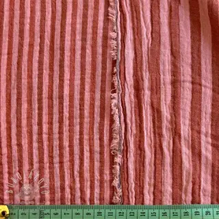Dvojitá gázovina/mušelín YARN DYED Stripes and checks design D