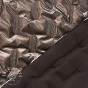 Prešívaná látka Metallic bronze