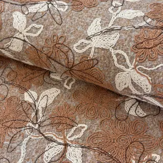 Kabátovina WOOLY EMBROIDERY Petra beige