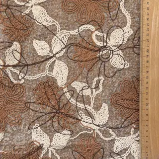 Kabátovina WOOLY EMBROIDERY Petra beige