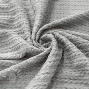 Pletenina LIGHT ANGORA CABLY grey