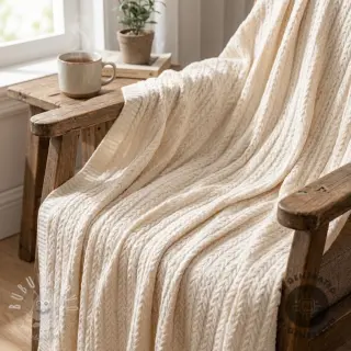 Pletenina LIGHT ANGORA CABLY natural