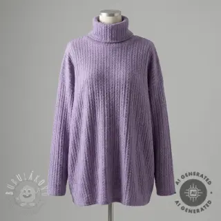 Pletenina LIGHT ANGORA CABLY purple
