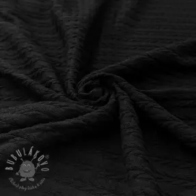 Pletenina LIGHT ANGORA CABLY black