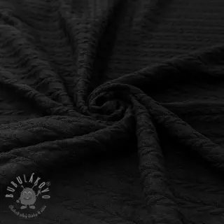 Pletenina LIGHT ANGORA CABLY black