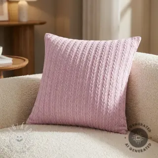 Pletenina LIGHT ANGORA CABLY old rose