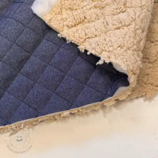 Prešívaná látka DENIM dark blue