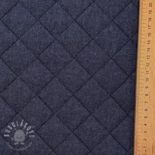 Prešívaná látka DENIM dark blue