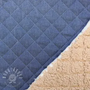 Prešívaná látka DENIM blue