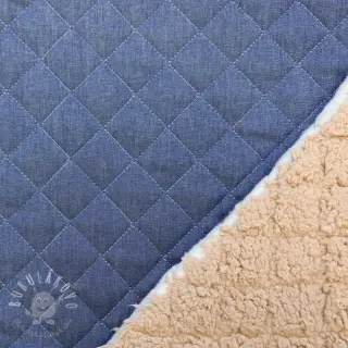 Prešívaná látka DENIM blue