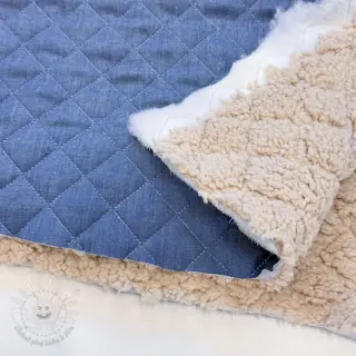 Prešívaná látka DENIM blue