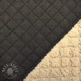 Prešívaná látka DENIM black