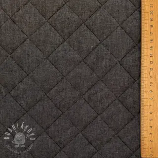 Prešívaná látka DENIM black